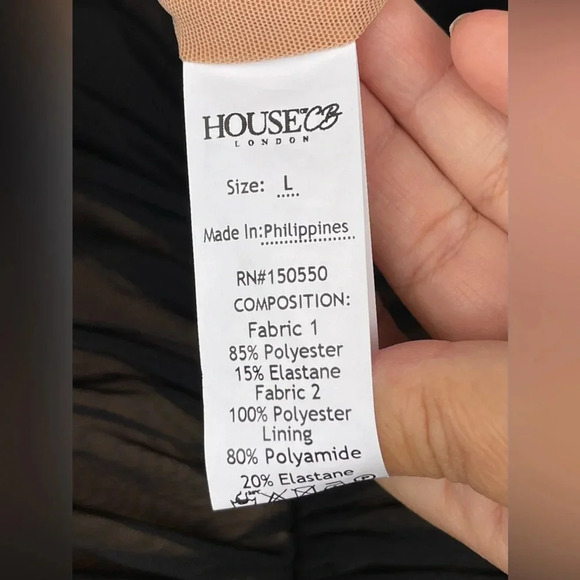 House of CB Tibi Black Cutout Ruched Midi
Dress large - Picture 14 of 15